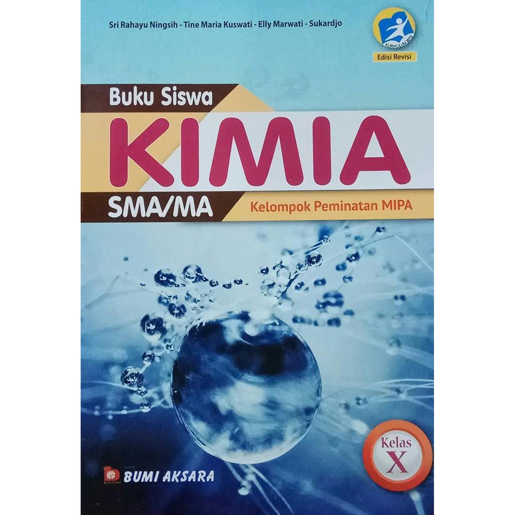 Buku Siswa Kimia SMA-MA Kelas 10 - Kelompok Peminatan MIPA - Edisi Revisi |  Shopee Indonesia