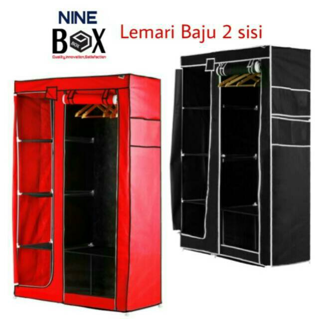 NINE BOX LEMARI PAKAIAN GANTUNG / LEMARI BAJU GANTUNG / LEMARI GAMIS  GANTUNG TYPE DW | Shopee Indonesia