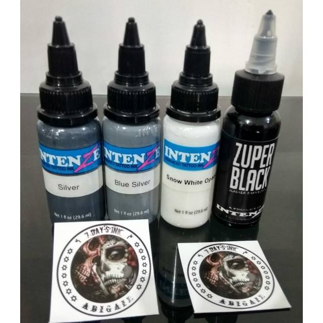 Jual Tinta Tattoo Tatto Tato Intenze Ink Set Grey Original Usa Indonesia|Shopee Indonesia