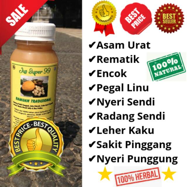 Herbal Asam Urat, Rematik, Pegal Linu, Encok, Sakit Pinggang, Nyeri Sendi |  Jus Bawang Putih Tunggal | Shopee Indonesia