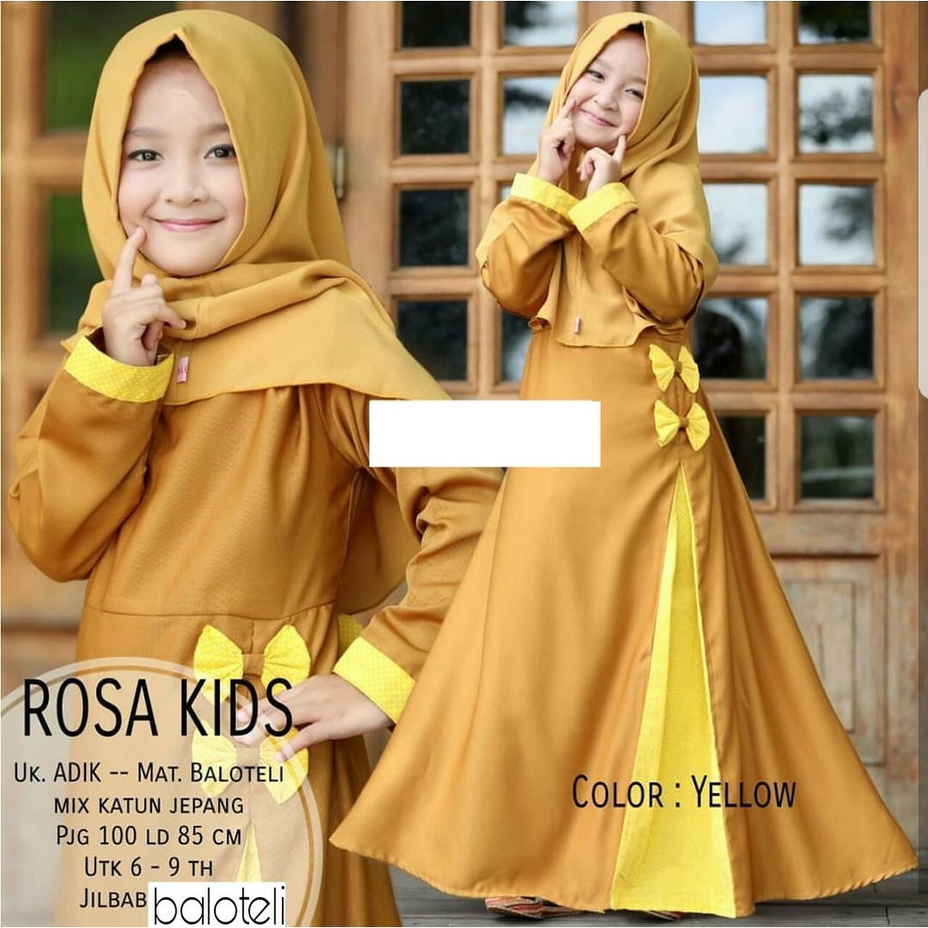 30 Model Baju  Muslim  Anak  Perempuan  Umur 5  Tahun 