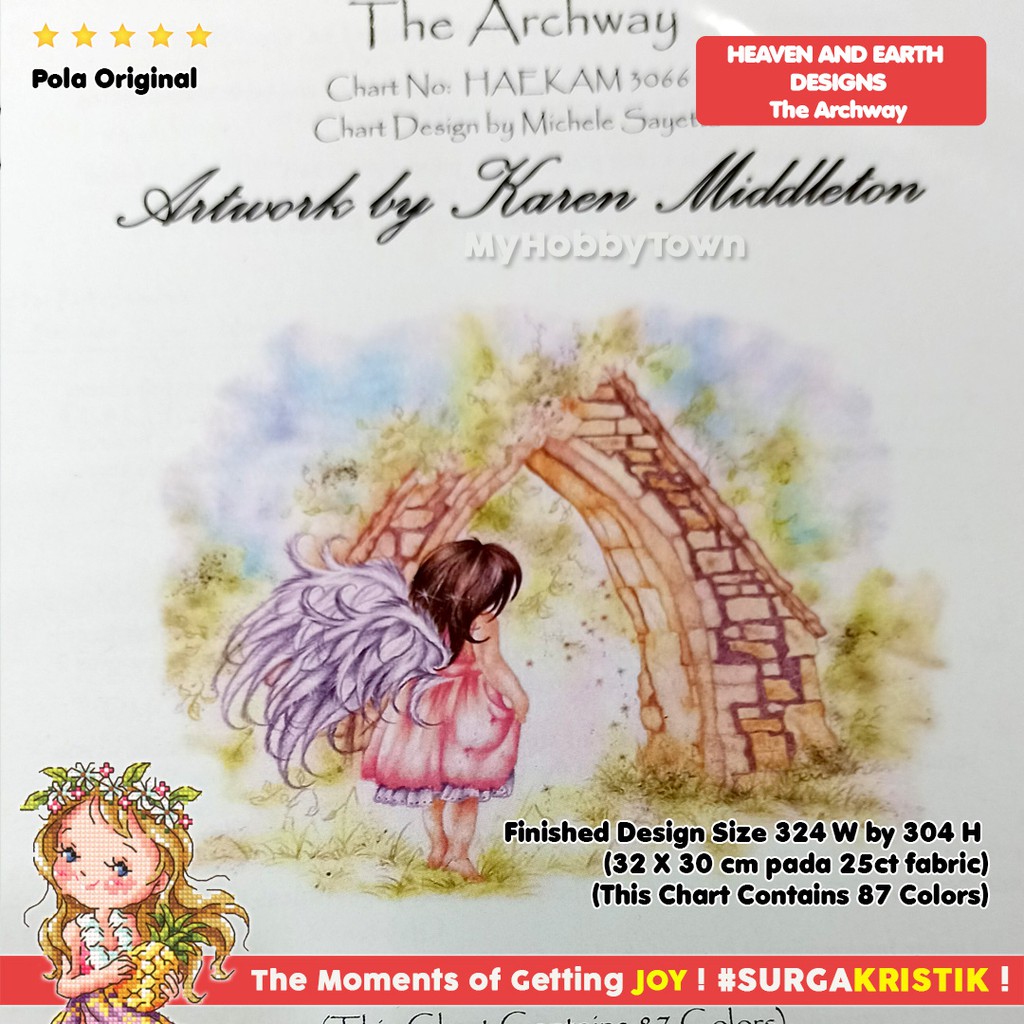 POLA Sulam Kristik Strimin Original HAED Heaven And Earth Design  MIDDLETON30661 - The Archway | Shopee Indonesia