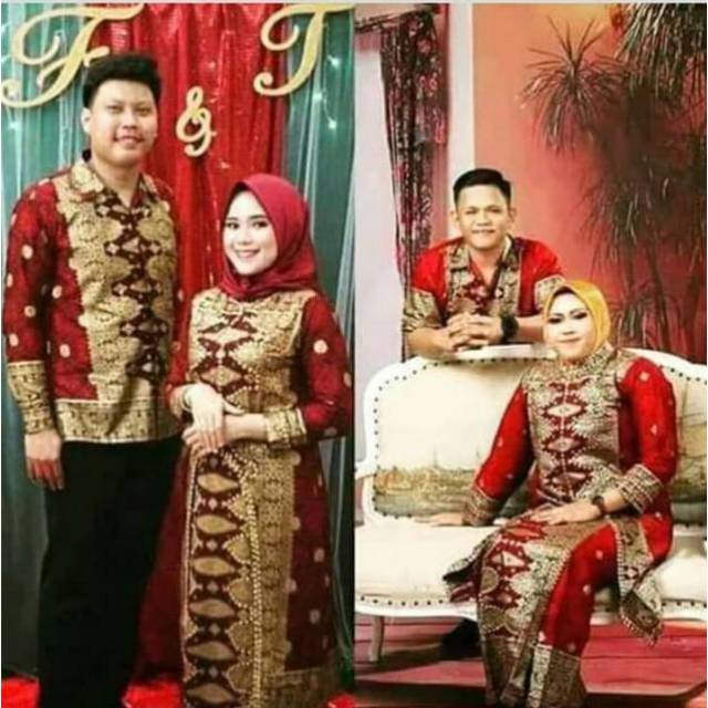 Jual Couple batik songket kurung khas palembang TERLARIS Indonesia|Shopee  Indonesia