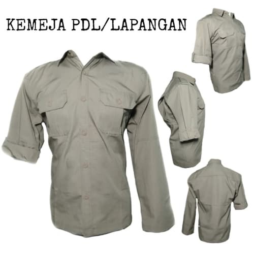 Jual Kemeja Lapangan I Kemeja PDL Polos Kain Ripstop Outdoor Indoor  Indonesia|Shopee Indonesia