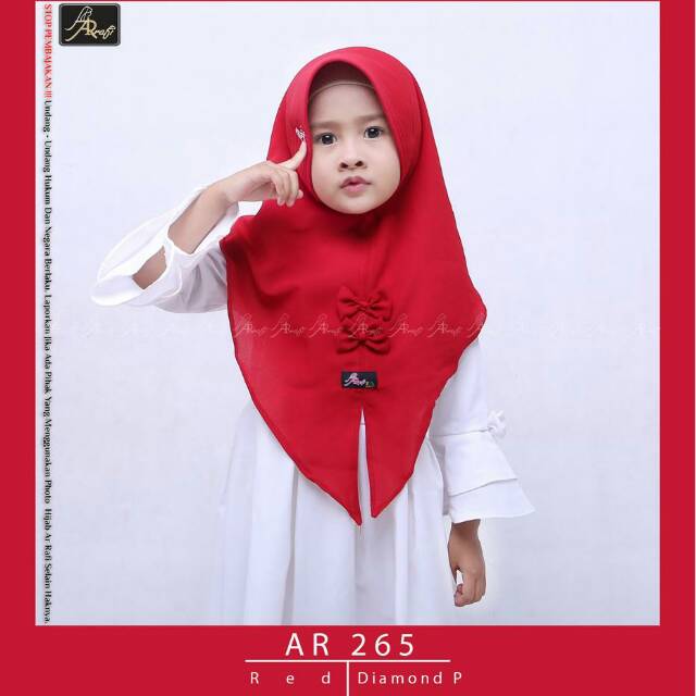 Hijab Arrafi kode AR 265 kids | Shopee Indonesia