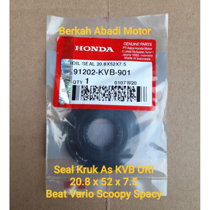 Seal Kruk As Pully CVT KVB Beat Vario Scoopy ORIAsli Honda AHM | Sil 20,8 52  7,5 Krek Krug Oil Seal | Shopee Indonesia