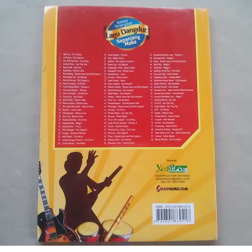 Not Angka Lagu Dangdut Terajana