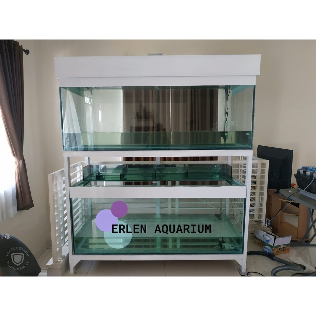 Aquarium cabinet rangka besi dan Tutup ukuran P180xL70xT70 | Shopee  Indonesia