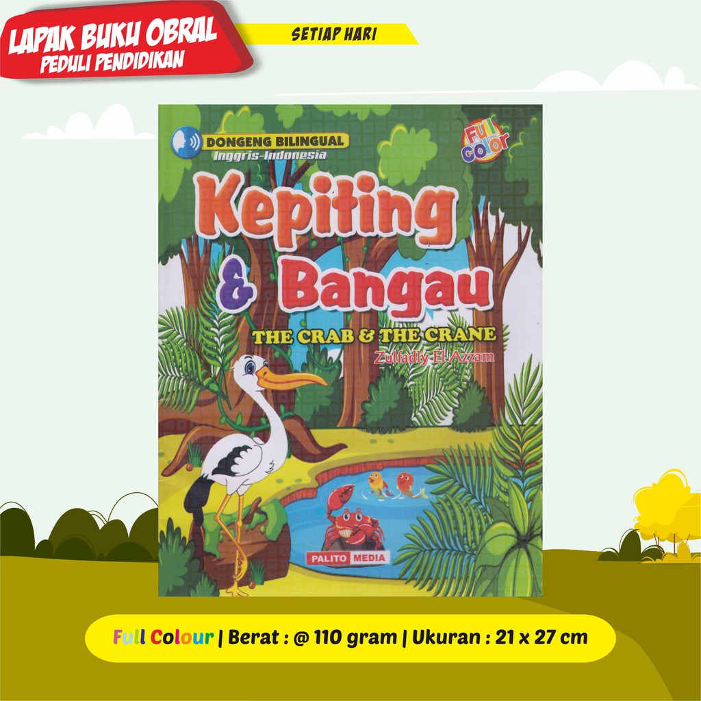 Buku Anak Jimbo Si Bayi Gajah Kepiting Bangau Kelinci Pintar Dan Singa  Petualangan | Shopee Indonesia
