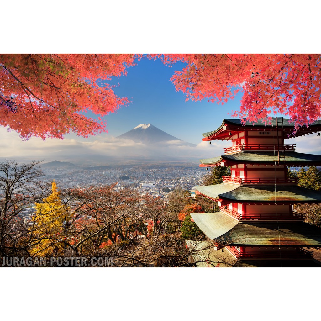 Jual Hiasan Dinding Poster Pemandangan Alam Gunung Fujiyama Jepang 06 60X90Cm Indonesia|Shopee Indonesia 1024_X_1024_jpg