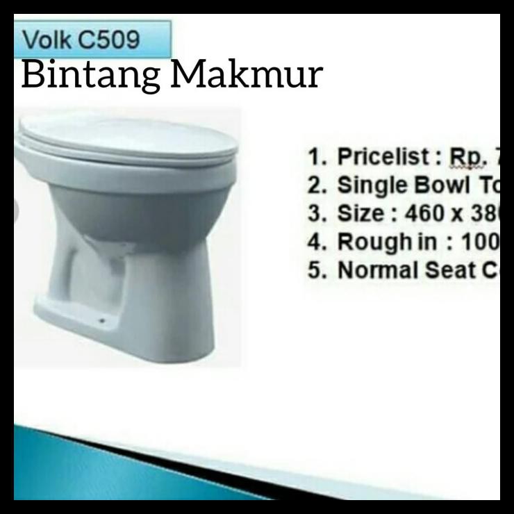 Jual Kloset Duduk Siram Putih Volk Indonesia|Shopee Indonesia