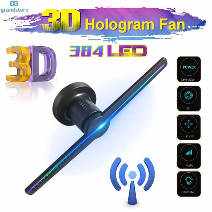 Gs Lampu Proyektor Hologram 3D Dengan Kipas Angin 3D Wifi Remote 1U Promo  Hari Ini | Shopee Indonesia