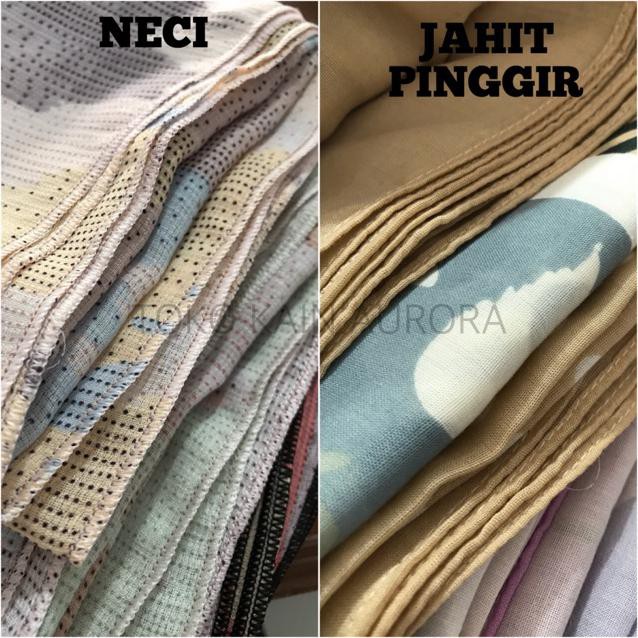 Suplier Hijab Jilbab Kerudung Segi Empat Tambahan Neci Jahit Tepi | Shopee  Indonesia