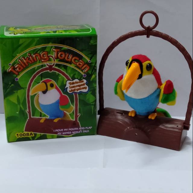 Jual Mainan burung beo bisa menirukan suara manusia Indonesia|Shopee  Indonesia