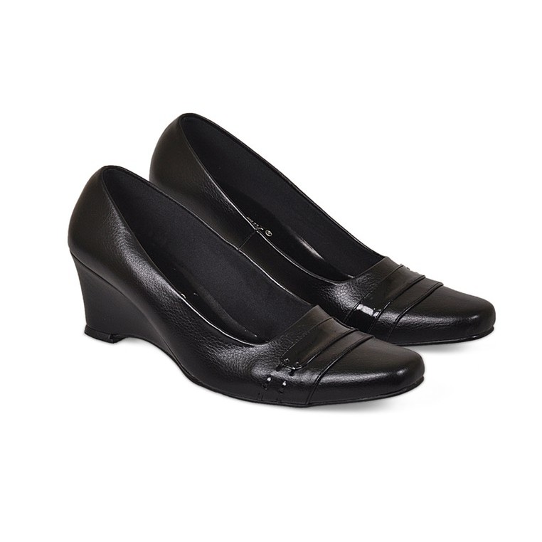 Jual Sepatu Pantofel Wanita / Sepatu Kulit / Resmi / Formal /Sepatu Kerja - Hitam "Promo Gratis Ongkir" Indonesia|Shopee Indonesia 762_X_762_jpg