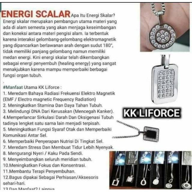 super murah KK liforce kalung kesehatan energi skalar | Shopee Indonesia