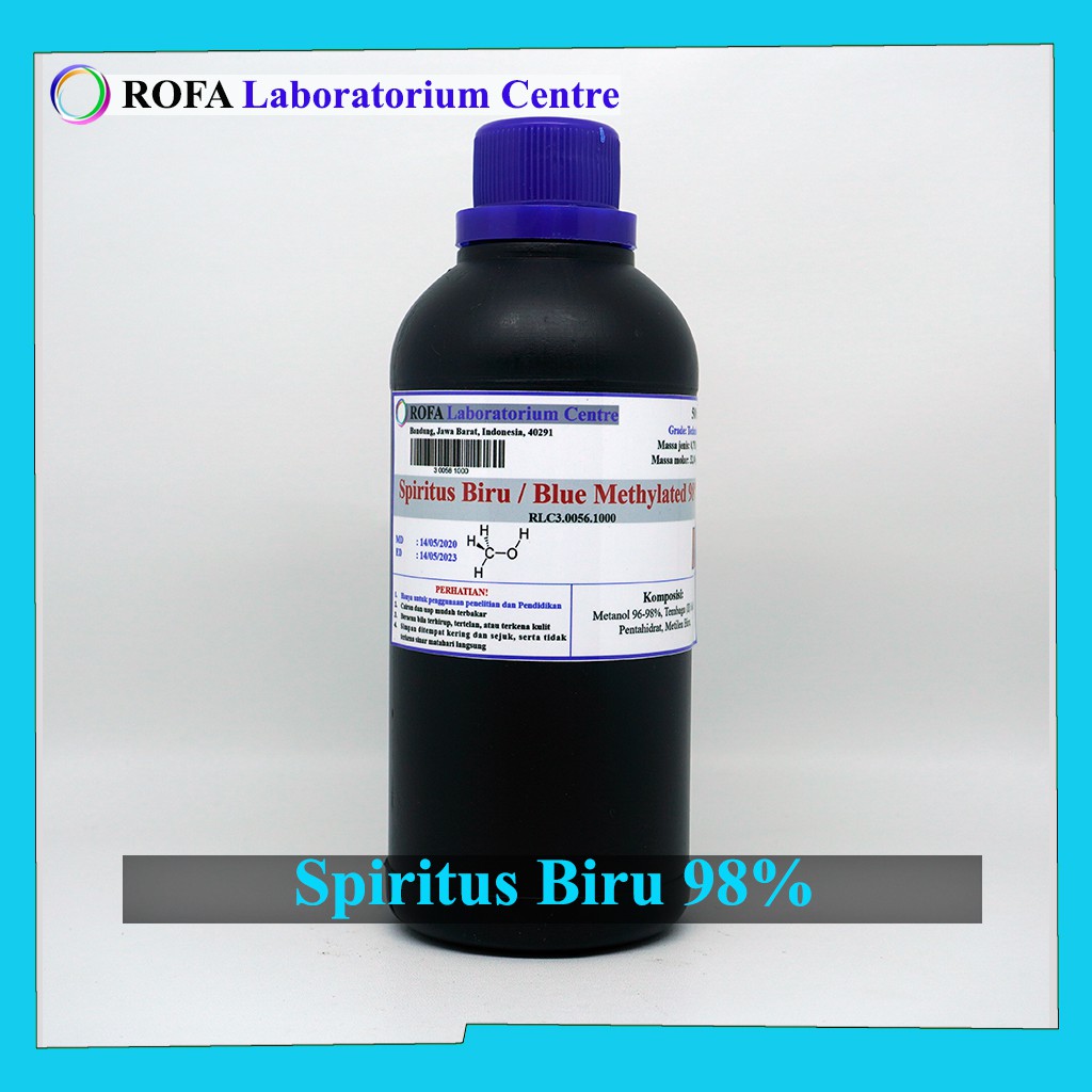 Spiritus Biru / Spirtus Biru / Blue Methylated 98% 500 mL | Shopee Indonesia