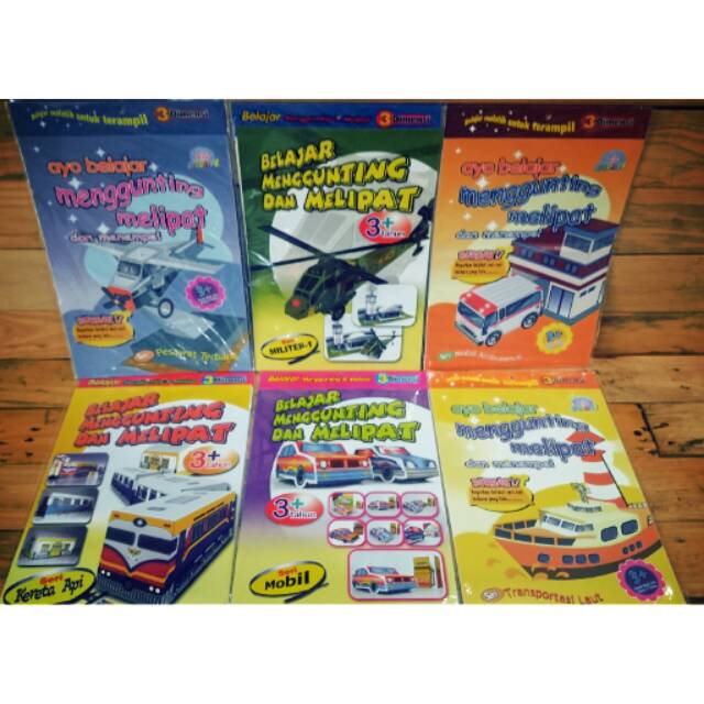 Mainan edukasi anak paud - Menggunting melipat menempel DIY 3 Dimensi |  Shopee Indonesia