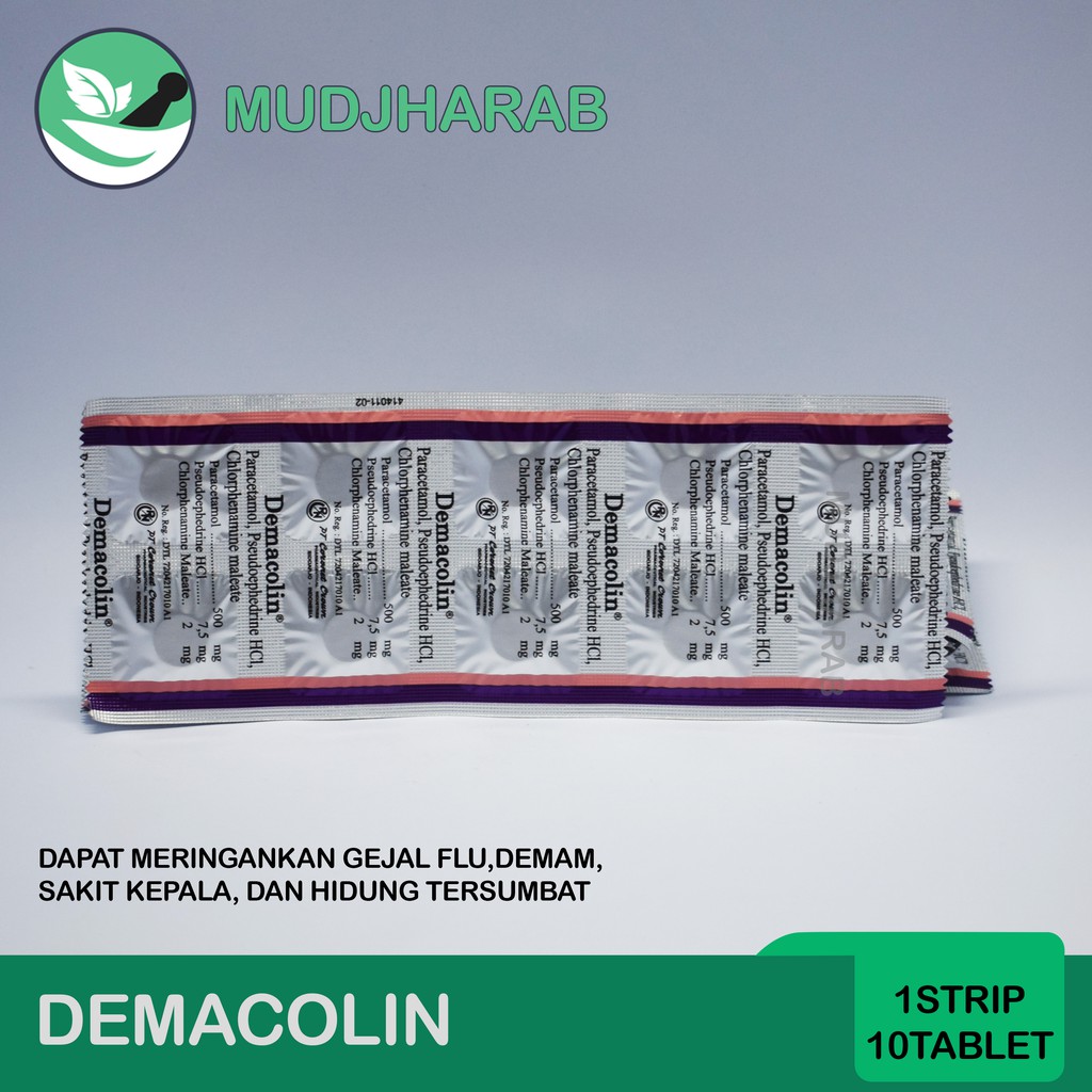 DEMACOLIN OBAT UNTUK PILEK DAN SAKIT KEPALA | Shopee Indonesia