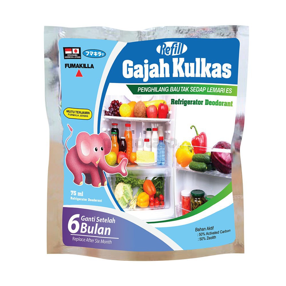 Gajah Kulkas Refill Penghilang Bau Tak Sedap | Shopee Indonesia