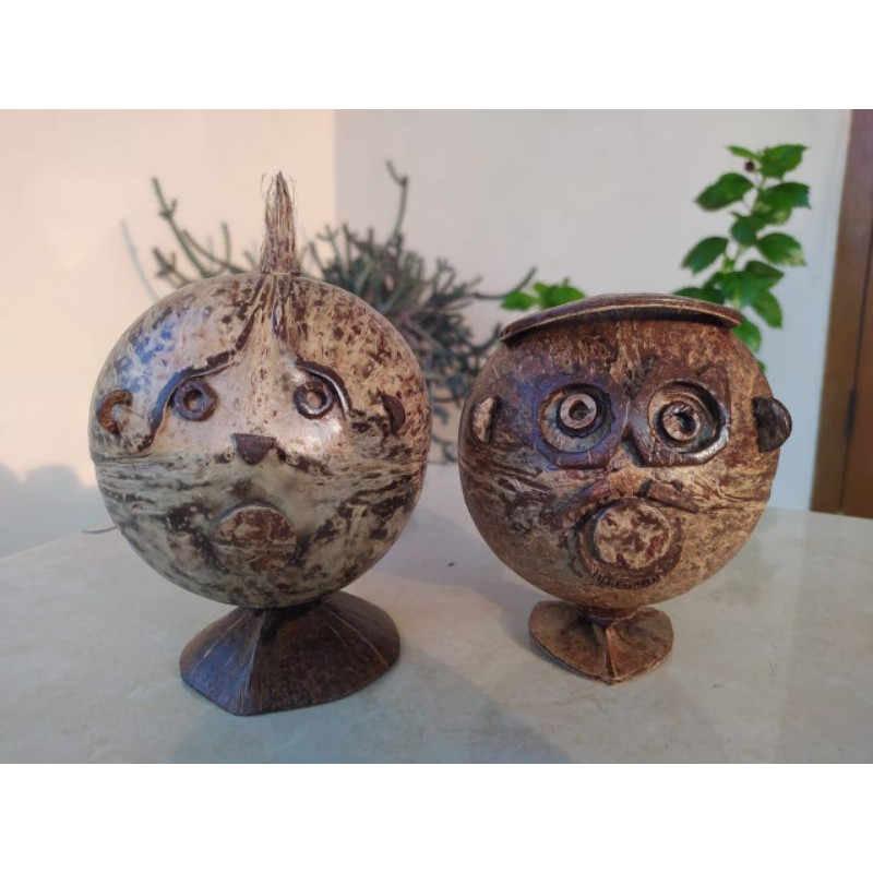 Celengan Batok Kelapa | Kerajinan tangan Batok Kelapa | Celengan | Shopee  Indonesia