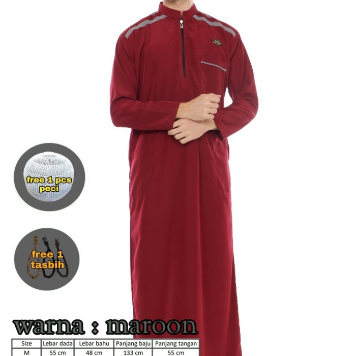 Jual Baju Gamis Pria Jubah Pria Busana Muslim Cowok Murah Dewasa Premium  jubah azwan Keren Bahan Adem Indonesia|Shopee Indonesia