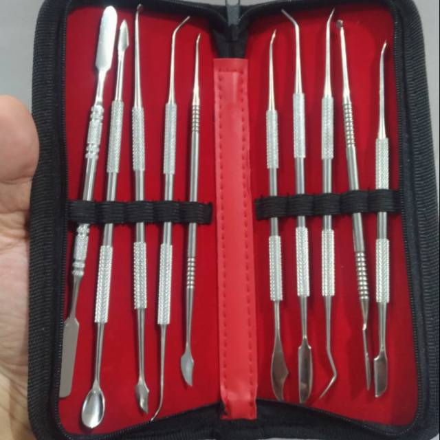 Alat kerajinan patung sculpting clay, wax, plastiline set bahan stainless  steel | Shopee Indonesia