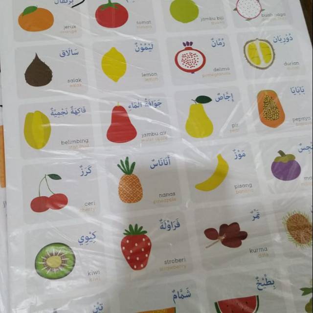 POSTER ANAK YUFID PENGENALAN BAHASA ARAB | Shopee Indonesia
