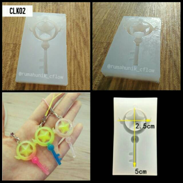 Cetakan liontin bentuk kunci cetakan resin clay cetakan gantungan kunci  silicone mold kerajinan | Shopee Indonesia