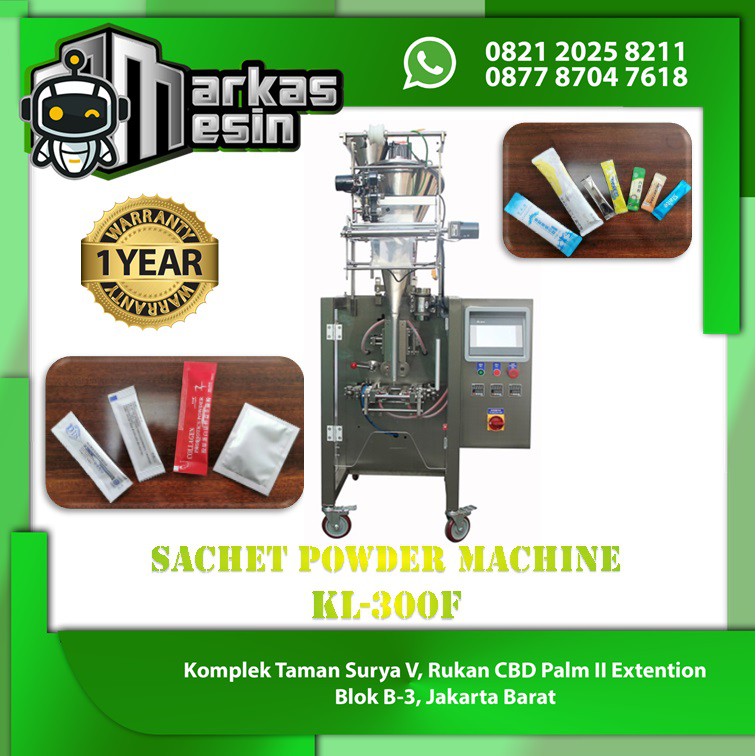 Mesin Packing/Kemas Sachet Otomatis Powder/Bubuk KL-300F HEAVYPACK | Shopee  Indonesia