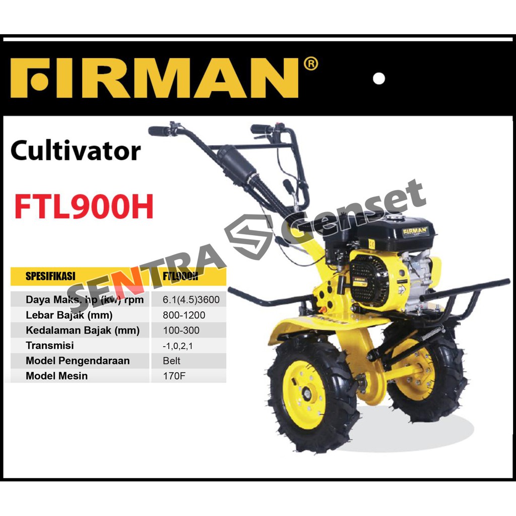 traktor firman ftl 900H. Mesin bajak sawah mini. mesin cultivator | Shopee  Indonesia