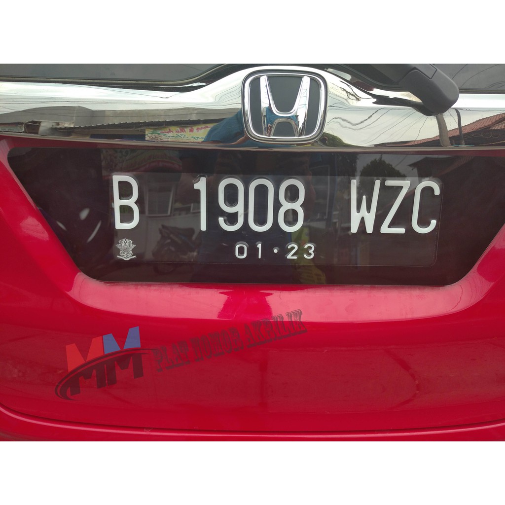 Cover Plat Nomor Mobil Mika Acrylic Custom tatakan Dudukan Plat Nomer Tanpa  Lampu Honda JAZZ RS 2015 | Shopee Indonesia