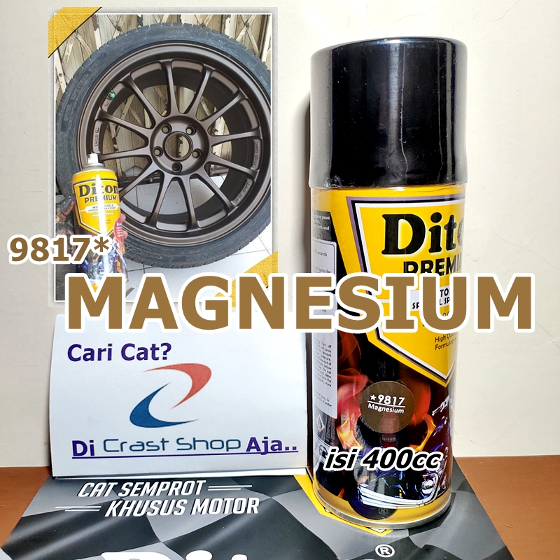 Cat Pilox Diton Premium MAGNESIUM 9817 400cc warna magnesium besi sepeda  motor mobil helm mesin velg | Shopee Indonesia