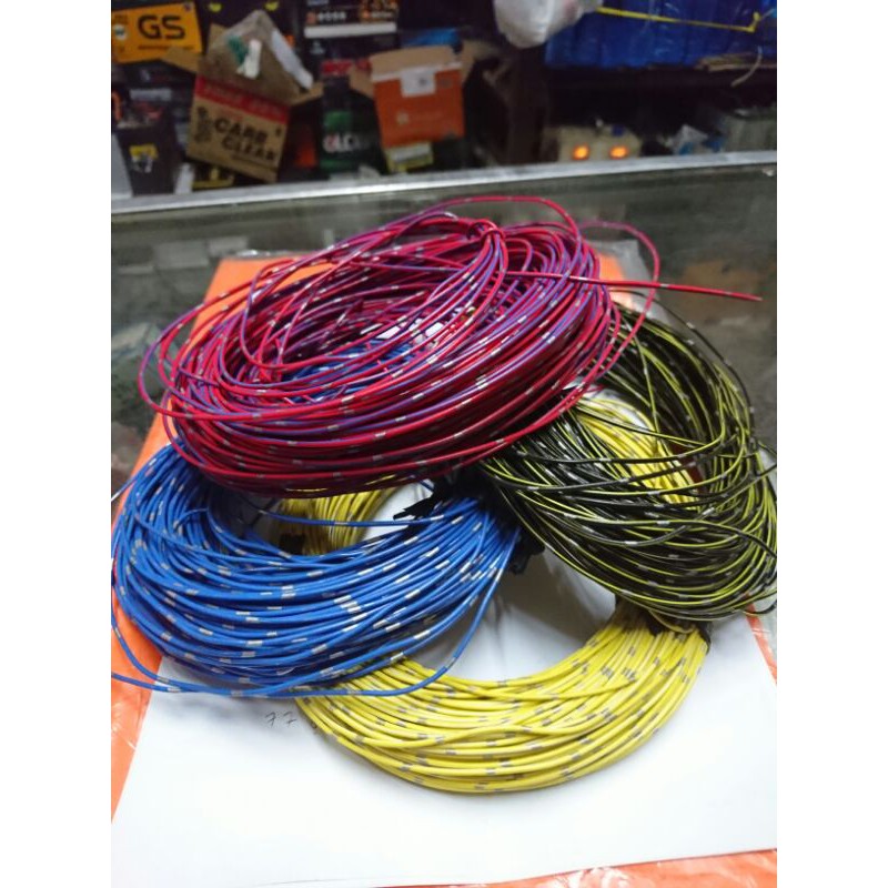 Jual Kabel Serabut listrik lampu mobil motor 0.85 mm METERAN  Indonesia|Shopee Indonesia
