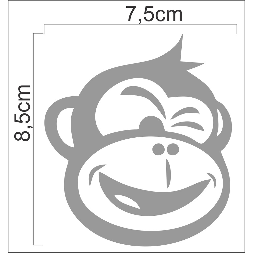 Stiker cutting gambar monyet | Shopee Indonesia