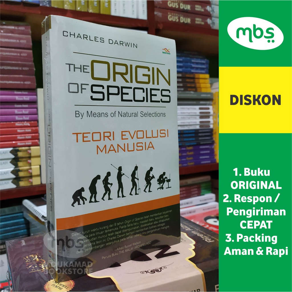 BUKU THE ORIGIN OF SPECIES - Teori Evolusi Manusia - Charles Darwin |  Shopee Indonesia