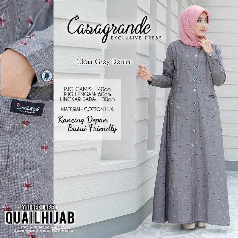 30 Gamis Quail Hijab Terbaru 2020 Fashion Modern dan 