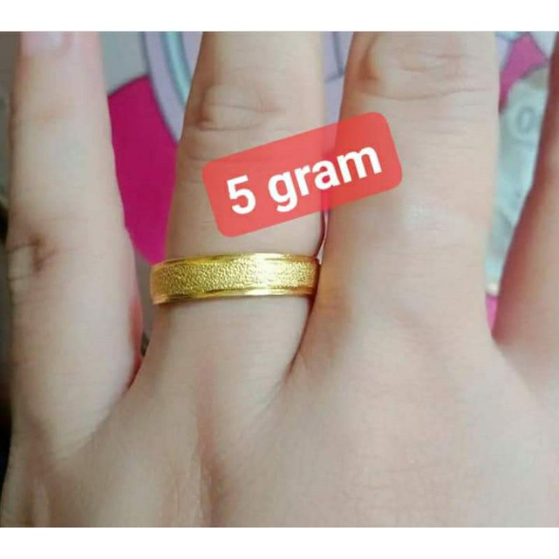 TR. Cincin Polos/Ccn Pasir Emas 24K. Kadar 99,9%. 4 gram. | Shopee Indonesia