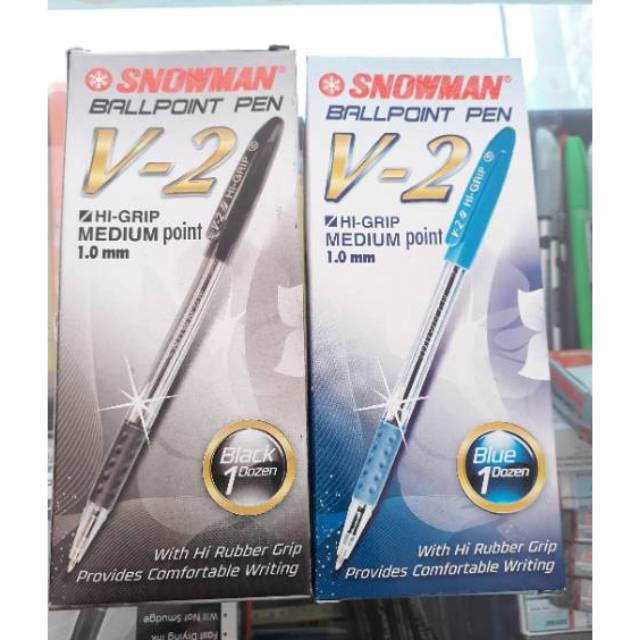 Pena snowman V-2/pulpen snowman/pena snowman/ballpoint pen/pena ballpoin |  Shopee Indonesia