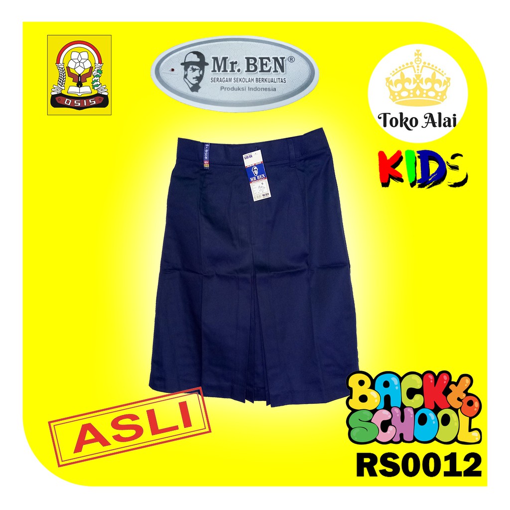 SERAGAM SEKOLAH Rok Span Biru Pendek SMP ROK SEKOLAH SMP PENDEK MR.BEN  RS0012 | Shopee Indonesia
