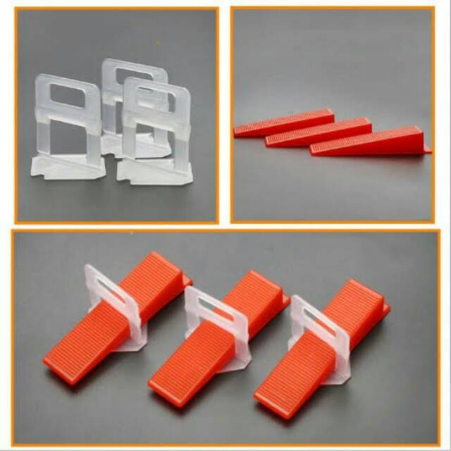 PAKET ALAT PASANG KERAMIK ( 1 PCS TANG, 200 PCS WEDGE, 300 PCS CLIP )  LEVELING SYSTEM | Shopee Indonesia