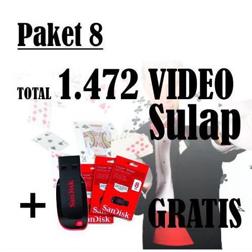 Jual PROMO PAKET VIDEO TUTORIAL SULAP 8 GB Indonesia|Shopee Indonesia