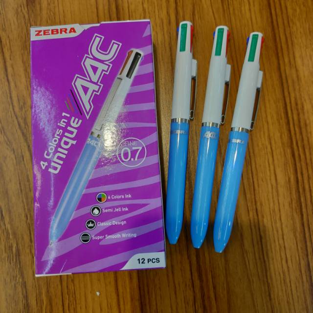 Pulpen 4 Warna Zebra A4C 0.7 Unique | Shopee Indonesia