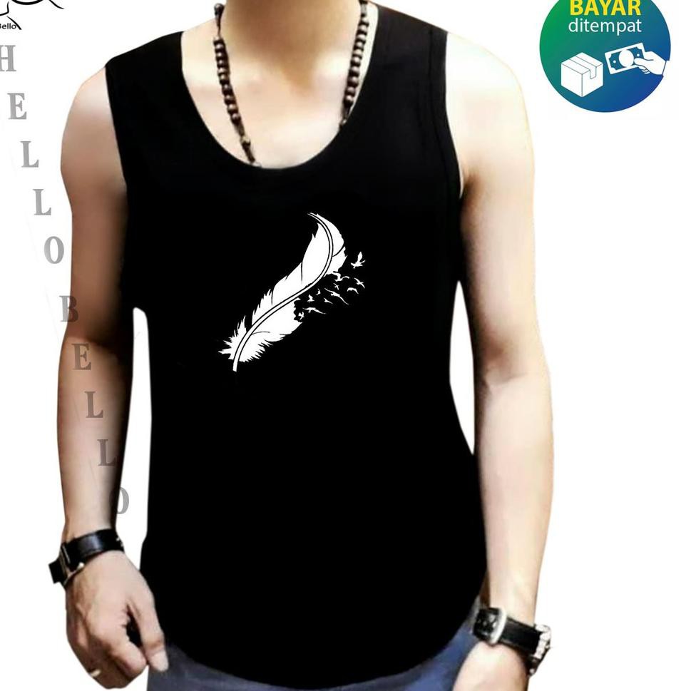 Jual Art. 7789] Singlet Pria Kaos Dalam Pria Murah Atasan Pria Singlet Distro Logo Polyflex Bulu Burung Indonesia|Shopee Indonesia 969_X_969_jpg