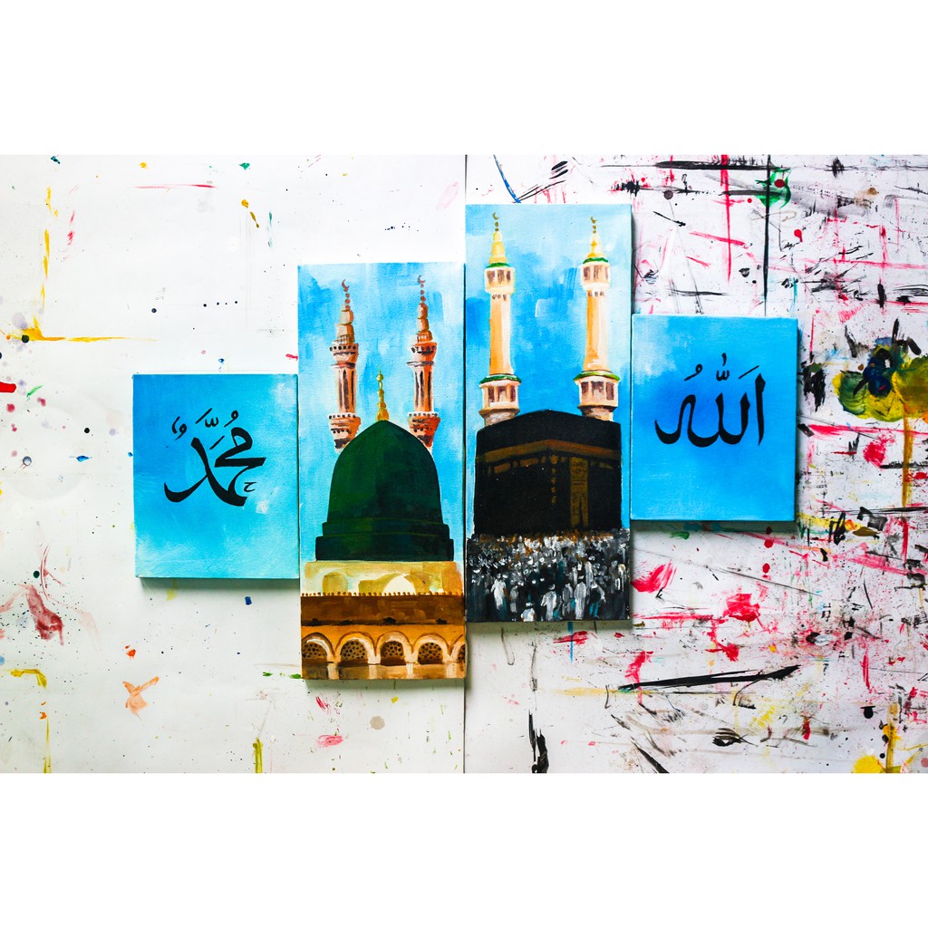 Jual Hiasan Dinding Lukisan Ka'bah Mekkah Masjid Nabawi Indonesia|Shopee Indonesia 1024_X_1024_jpg