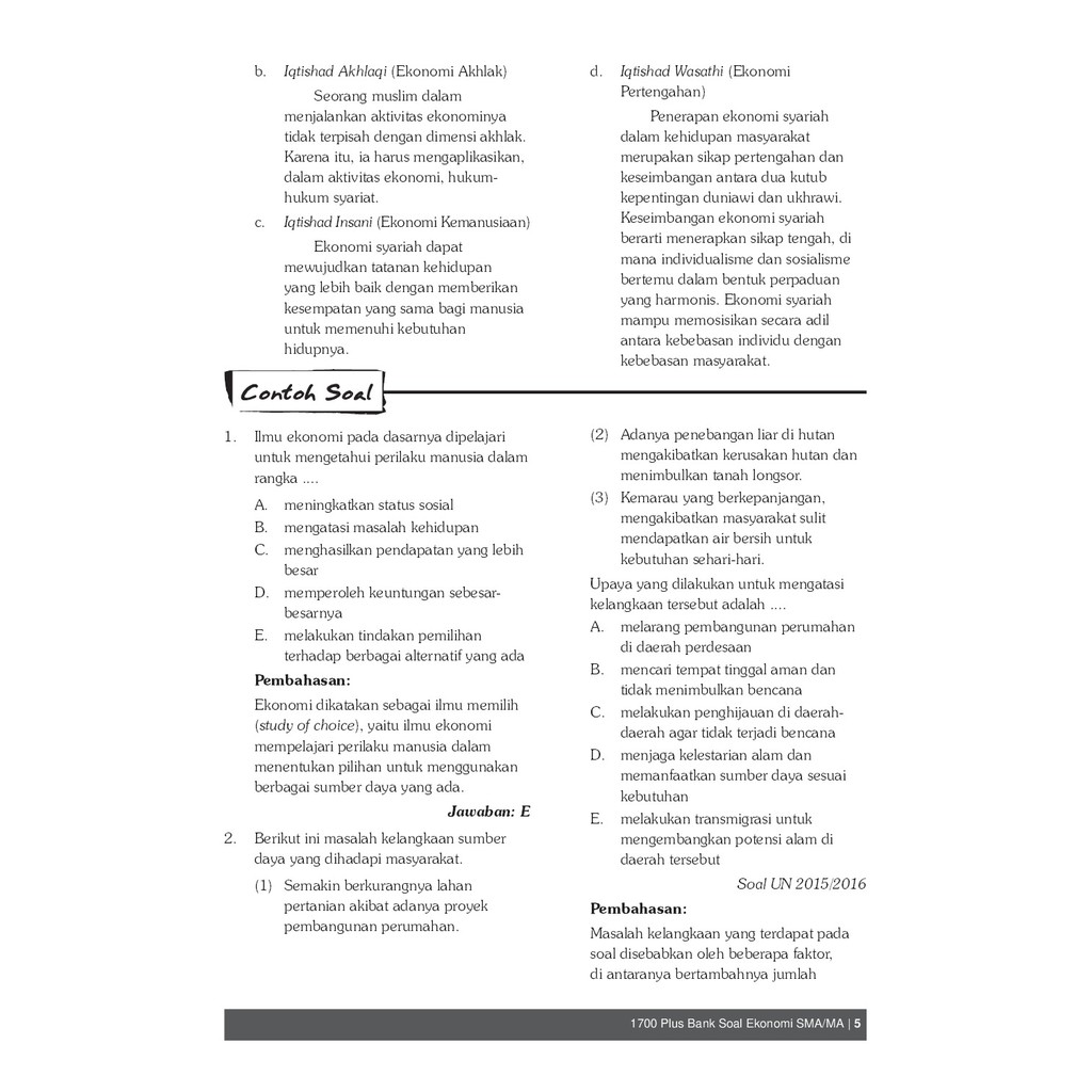 BUKU SOAL SMA-1700 PLUS BANK SOAL AKM EKONOMI SMA MA X-XI-XII | Shopee  Indonesia