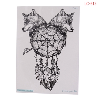 Foow Wolf Temporary Tattoo Stickers Waterproof Fake Hand Tattoos Adult Men Body Art Brilliant | Shopee Brasil 320_x_320_jpg