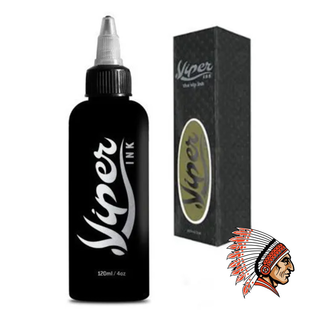 Tinta Viper Ink Tattoo Preto Linha, Tribal Black, Super Branco 120Ml | Shopee Brasil 1024_x_1024_jpg