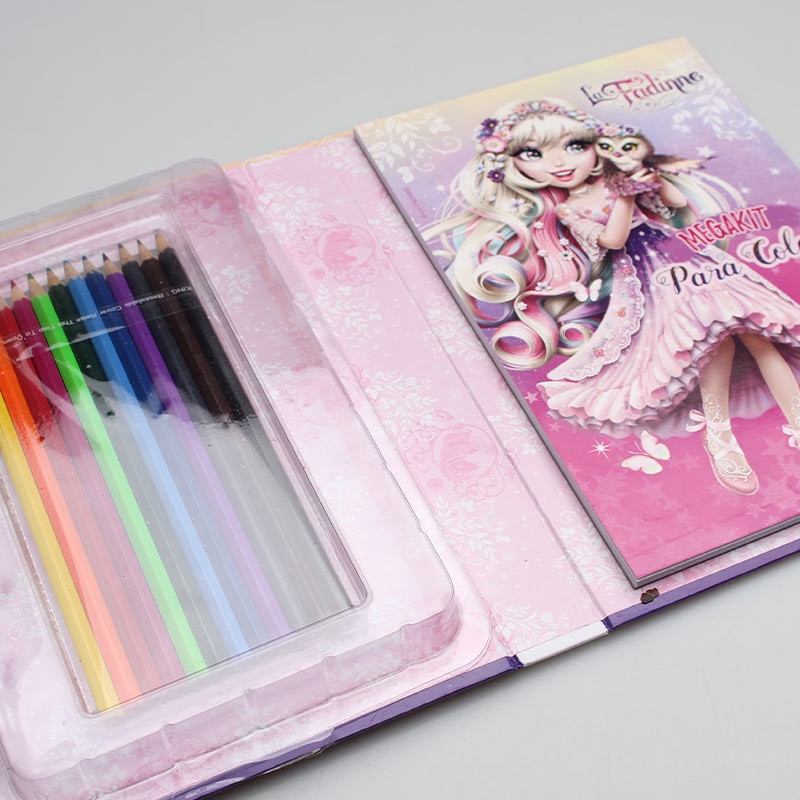 Megakit Para Colorir La Fadinne | Livro Para Colorir + Lápis De Cor | Lindo Presente De Colorir Universo Das Fadas | Produto Lacrado | Shopee Brasil 800_x_800_jpg