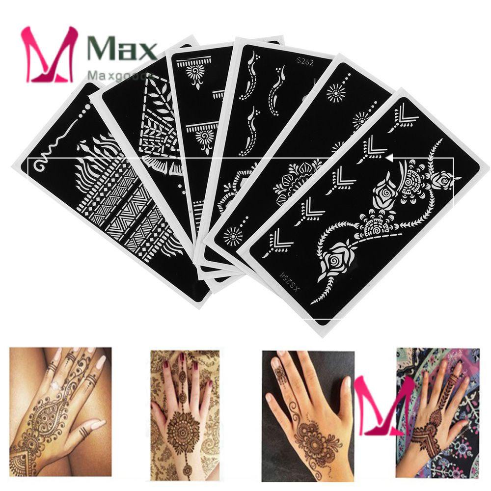 💋Max Hot Sale Henna Template Sticker Fashion Diy Body Art Tattoo Stencils Beauty New Makeup Mehndi Indian Style Temporary Hand Decal | Shopee Malaysia 1000_x_1000_jpg